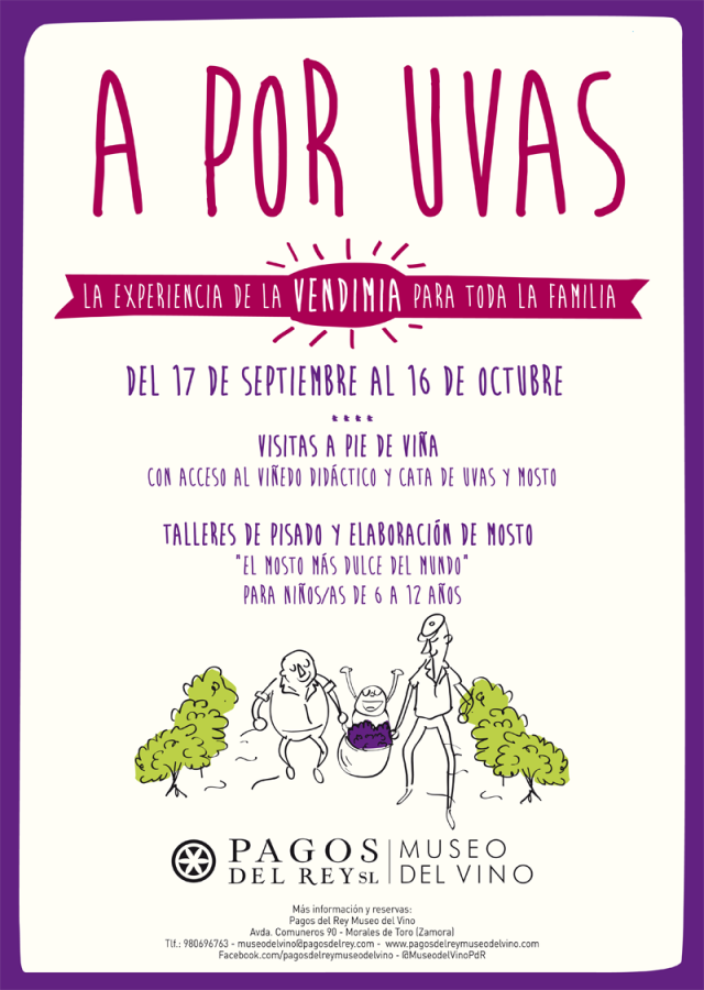 cartel vendimia a por uvas museo del vino